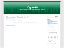 Tablet Screenshot of 10goto10.muchohosting.com